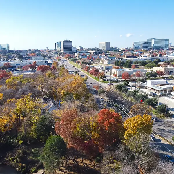 Ariel view of Addison, TX