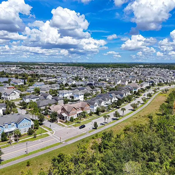Ariel view of Lake Nona, FL