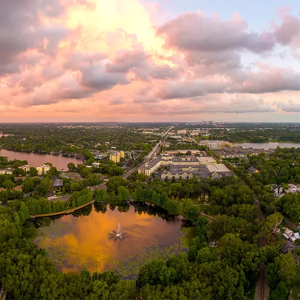 Ariel view of Maitland, FL